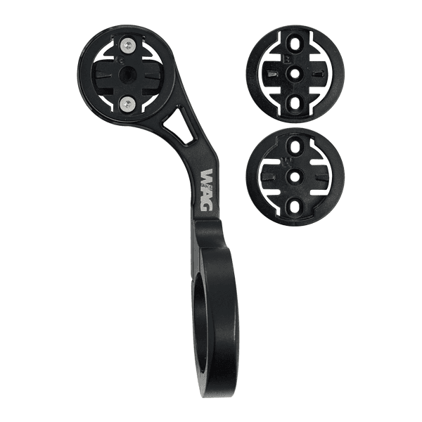 Supporto Ciclocomputer Manubrio - Compatibile Garmin Bryton Wahoo Nero